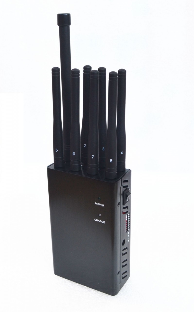 China Handheld 8 Bands Cell Phone Jammer GPSL1 WIFI with Lojack factory