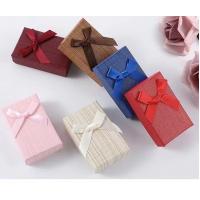 Quality Luxury Jewelry Embossing Cardboard Gift Packaging Box With Ribbon for sale