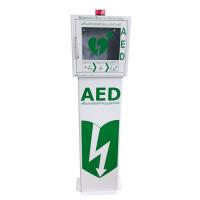 Quality Outdoor Heated AED Defibrillator Cabinets , Free Standing Defibrillator Storage for sale
