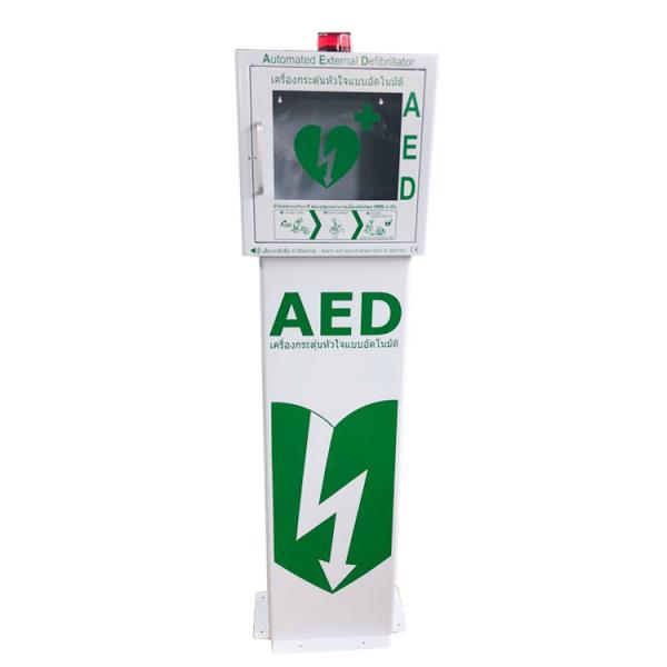 Quality Outdoor Heated AED Defibrillator Cabinets , Free Standing Defibrillator Storage Cabinets for sale
