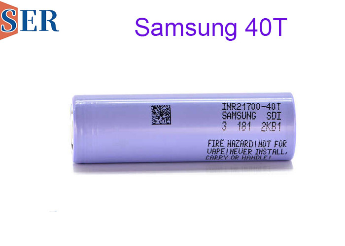 China High Drain Type INR21700 40T Samsung Li Ion Battery 3.6V Cylindrical Rechargeable Battery For Power Tools factory