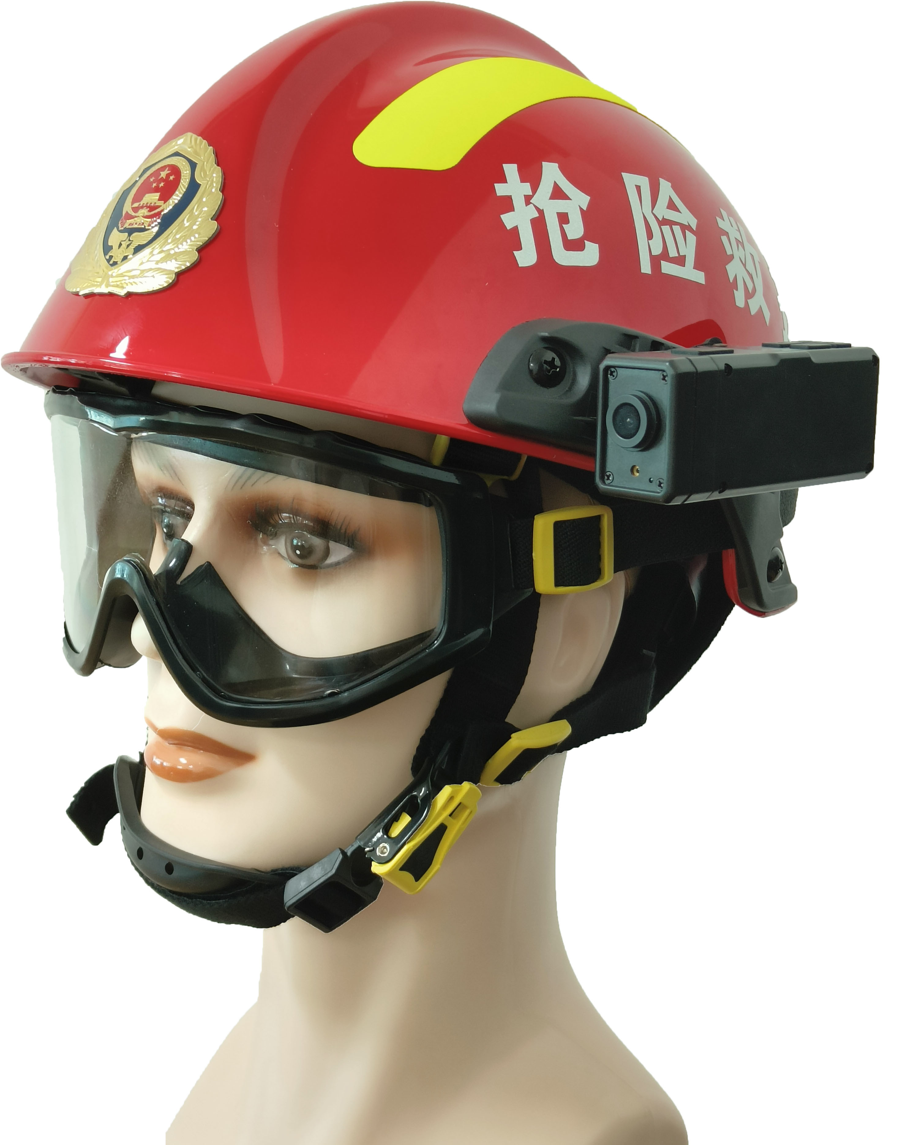 China 4G Smart AI Interaction Hard Hat Camera GPS Live Streaming With Command Center Monitor VMS System factory