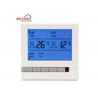 China LCD Display Non Programmable Thermostat , FCU Room Central Air Conditioning Thermostat factory