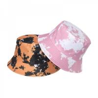 China 2022 New Fisherman Hat Pink Orange Tie-dye Bucket Hat factory