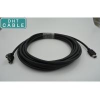 China 6 Pin Cover Panel Mount 1394 Firewire Cable 1394A Male To 1394A Female With Screw Lock factory