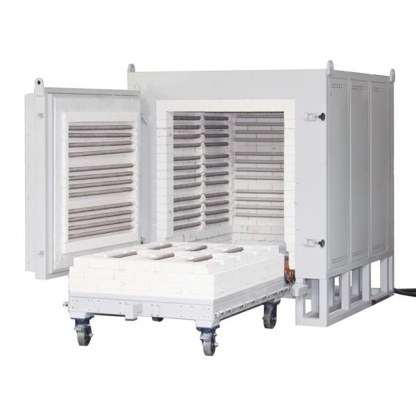 Quality 1250 Degree C Car Bottom Furnace With Manual Sliding Bottom CE Compliance for sale
