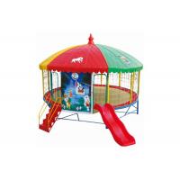 China Safety Indoor Bungee Trampoline , Inflatable Bungee Trampoline With Protect Net factory
