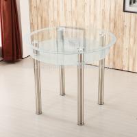 China Stylish Round Glass Coffee Table For Hotel / Restaurant / Banquet for sale