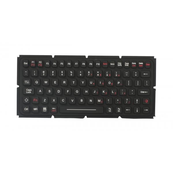 Quality IP65 EMC silicone industrial keyboard used for ruggedized computer for sale