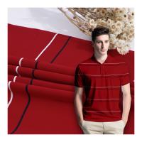China Mercerized Striped Cotton Fabric , Yarn Dyed 95 Cotton 5 Spandex Fabric factory