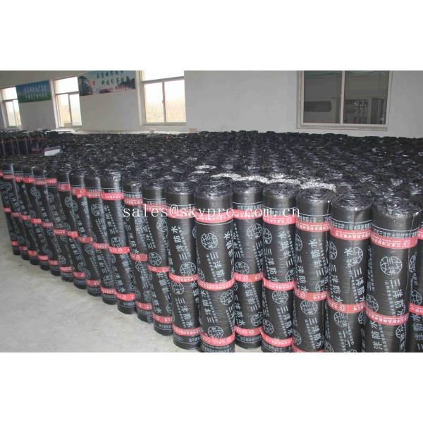 Quality Fiberglass based SBS Modified Bitumen Waterproofing Membrane / Rubber Sheet Roll for sale