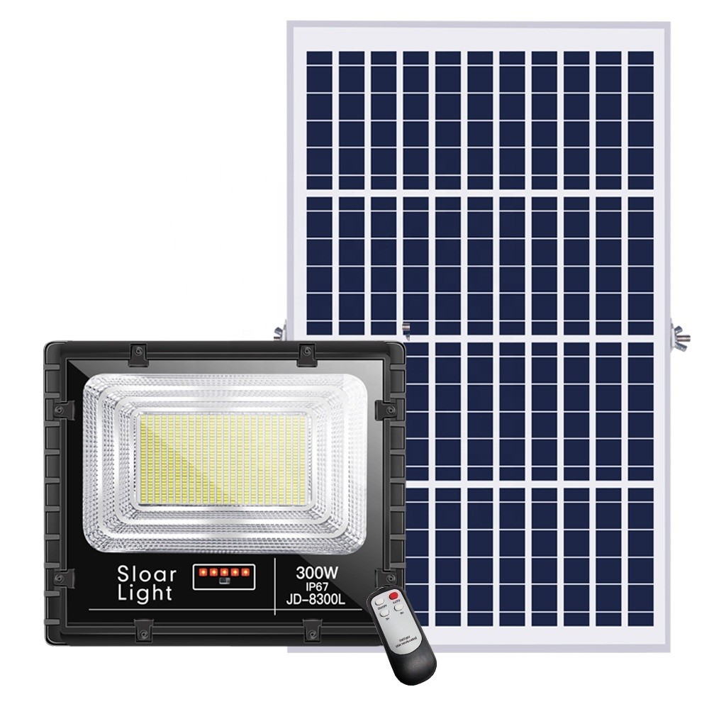 China 300W Aluminum Alloy Solar Flood Lights Battery Replaceable High Bright LED for sale