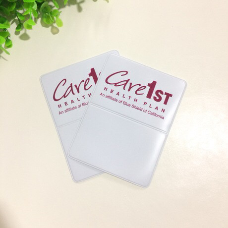 Quality Soft Custom Pvc Card Holder Cover Pvc Id Card Pouch Tag Pvc Name Badge Holders for sale