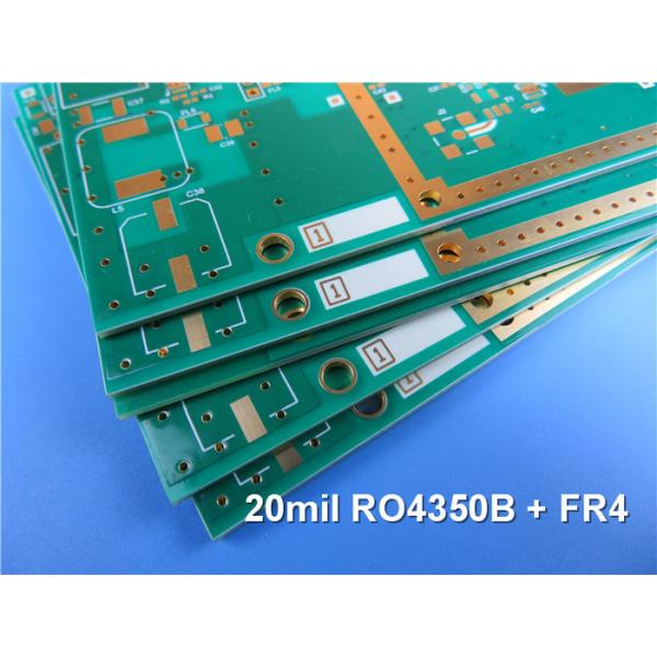 Quality 4 Layer Hybrid PCB Made On 20mil RO4350B and FR-4 for GPS Transceiver for sale