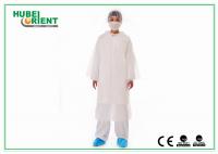 China Splash-Proof PE Disposable Protective Gowns Set For Nurses or Doctors use factory