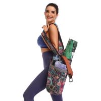 China Printed Yoga Mat Carry Bag Gym Mat Case For Women Men Pilates Fitness Exercise Pad factory