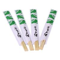 Quality 24cm Disposable Tensoge Bamboo Chopsticks Round Naked Printed Paper for sale