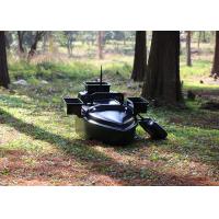 China Black radio controlled bait boat ABS engineering plastic hull boat OEM / ODM factory