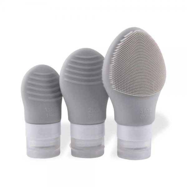 Quality Electric Silicone Face Scrubber Silicone Household Products Grey Pink for sale