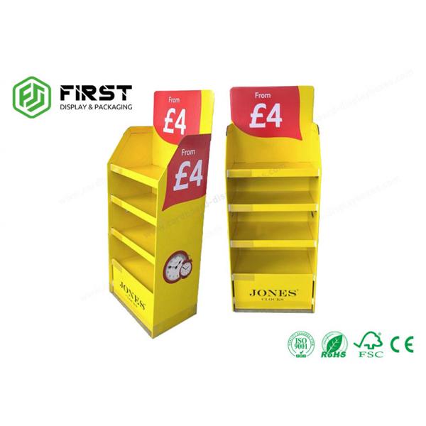 Quality Colorful Printed Folded Safe Paper Exhibition Cardboard Pop Up Display Stands for sale
