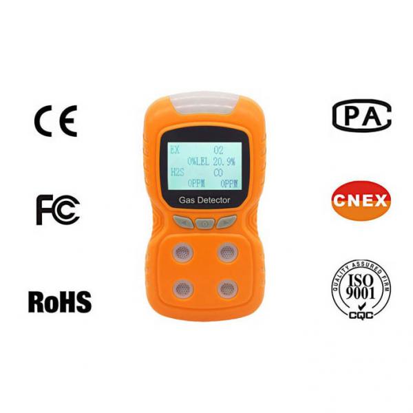 Quality O2 CO H2S EX Gas Detector , Diffusion Rechargeable Multi Gas Monitor for sale