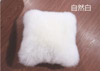China Lambswool Car Seat Headrest Neck Cushion Pillow , Fluffy Hairs Car Neck Support Pillow factory