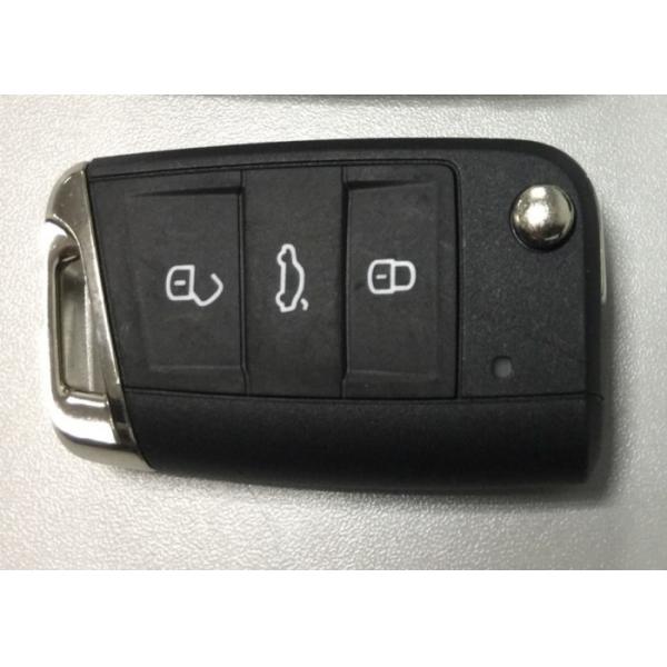 Quality 5G0 959 752 BA VW Flip Key Fob Case , Black Color 3 Button VW Golf Key Fob for sale