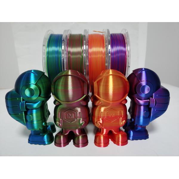 Quality silk filament,pla filament, three color, two color ,triple color, 3d Printer Filament 3mm / 1.75mm for sale