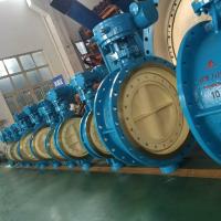 China DN700 Industrial Butterfly Valve , WCB Double Eccentric Butterfly Valve PN10 factory