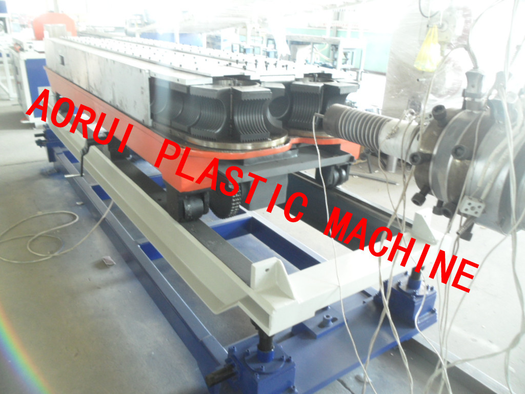 China Double Wall Corrugated Plastic Pipe Extrusion Line For Drainage Use for sale