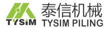 China supplier TYSIM PILING EQUIPMENT CO., LTD