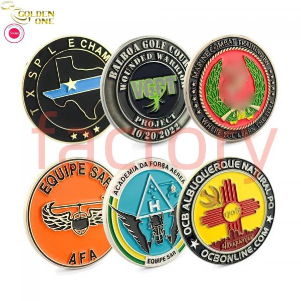 Quality 4 Color Personalized Challenge Coin , Phoenix Custom Metal Coins Gold Copper for sale