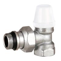 Quality Adjusting Angled Radiator Lockshield Valves 1/2 Inch Nickel Plated Self Sealing for sale