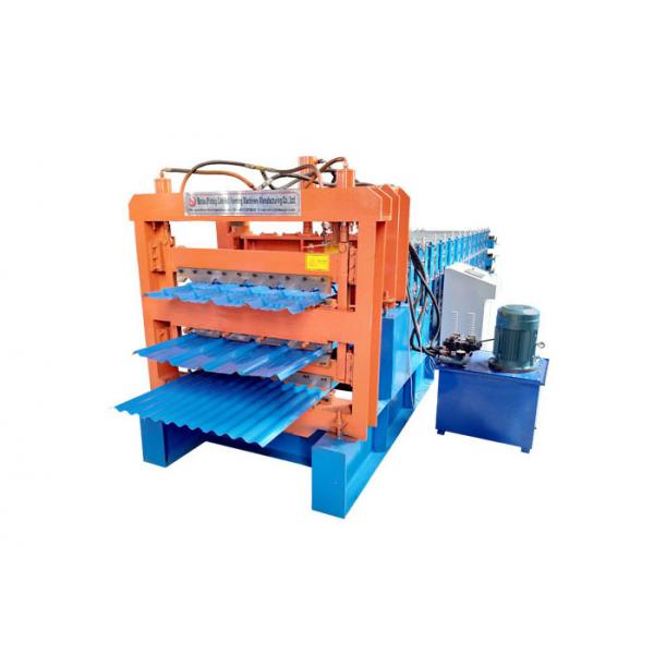 Quality Aluminum Tile Corrugated Roll Forming Machine , Three Layer IBR Sheet Making Machine for sale