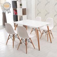 China Modern Art Design Dining room Furniture Simple Metal Dining Table Set Chair and Table Wooden Dining Set for sale