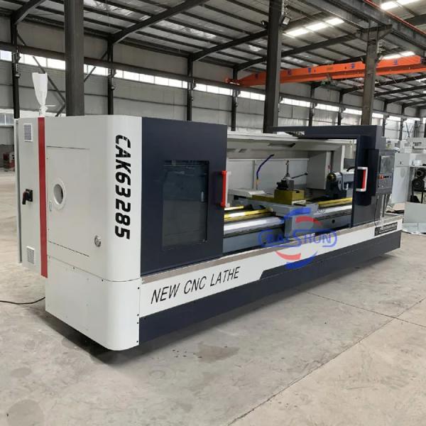 Quality Heavy Duty Cnc Lathe Machine Fanuc Controller Flat Bed for sale