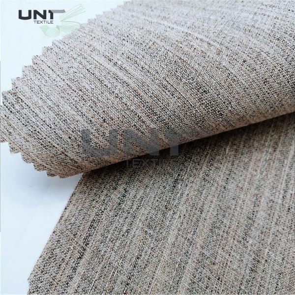 Quality handfeeling horse hair interlining for men‘s suit with natural color for sale