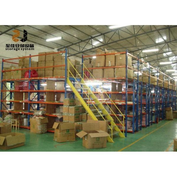 Quality Boltless / Rivet Shelving Industrial Mezzanine Floors Surface Smooth 2m Height for sale