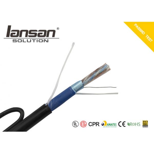 Quality BC Outdoor UTP Cat5e Cable FTP 24AWG PVC PE With Messenger Jelly for sale