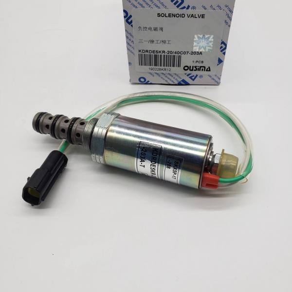 Quality SANY XCMG Solenoid Valve For Hydraulic Pump KDRDE5KR-40C07-203A for sale