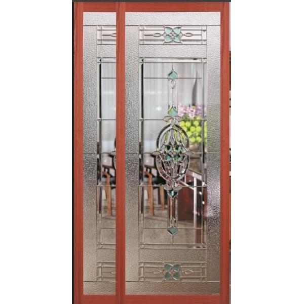 Quality 1" Triple Glazed Large Leaded Glass For French Door for sale