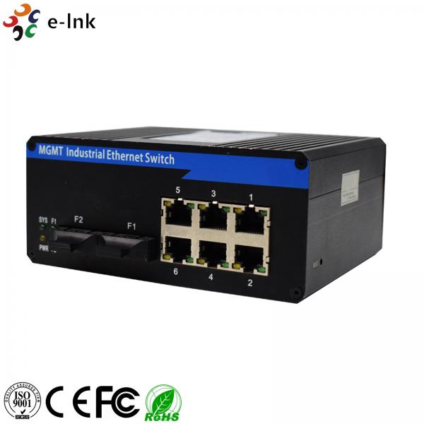 Quality Durable Ethernet To Fiber Optic Media Converter 2 100 Base -FX Ports 6 10 / 100 for sale