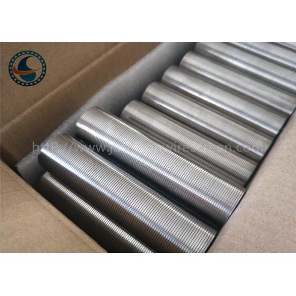 Quality Anti Corrosion Wedge Wire Screen Pipe , Stainless Steel Wedge Wire Mesh Tube for sale