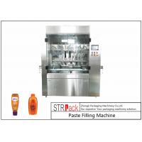 Quality PLC Control 8 Nozzles Paste Filling Machine , 400G Glass Jam Jar Filling Machine for sale