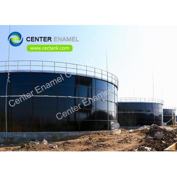 Quality 600000 Gallon Bolted Steel Drinking Water Storage Tanks With Aluminum Alloy Trough Deck Roofs for sale