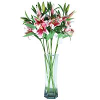 China Anti UV Artificial Flower Lily 60cm 7 Color For Wedding Events Party Decor factory