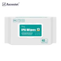 China Ready In Stock Alcohol Wipes With 75% Alcohol Spunlace Wet Wipes for sale