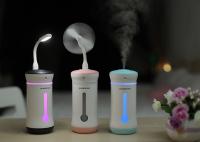 China 3 IN 1 humidifier fan / custom usb portable humidifier / air diffuser humidifier with light and fan factory