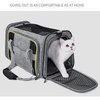 China Outdoor Expandable Airline Approved Pet Carrier Bag Cat Bag For Travel factory