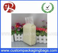 China Heat Vacuum Seal Bags For Rice , Three Side Transparent storage bags factory